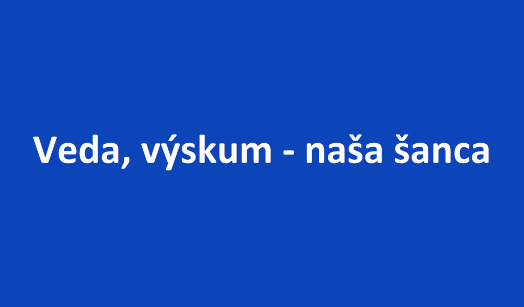 Veda, výskum – naša šanca: rubrika na portáli Aktuality.sk