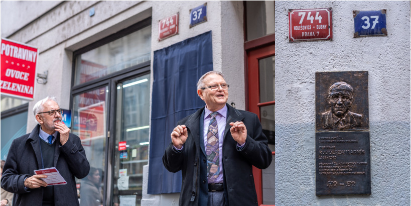 The Learned Society of the Czech Republic unveiled a memorial plaque to prof. Rudolf Zahradník
